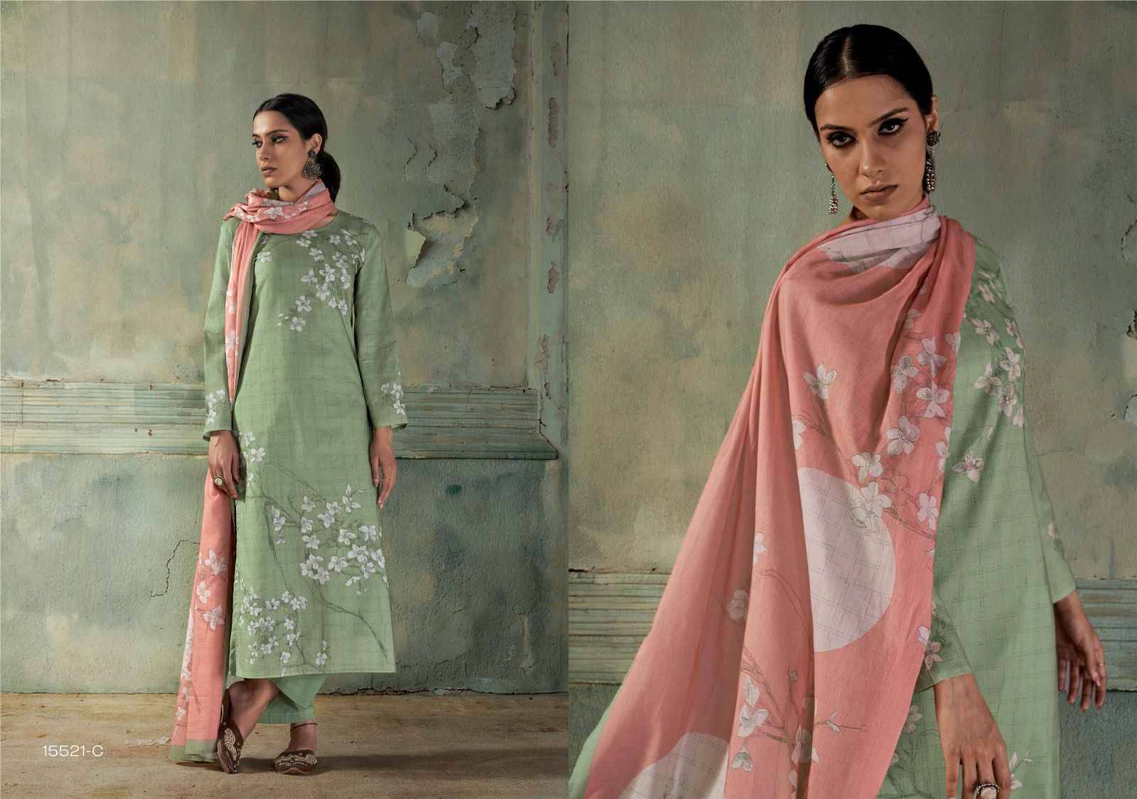 FALAK 15521 Series By Om Tex Beautiful Festive Suits Stylish Colorful Fancy Casual Wear & Ethnic Wear PREMIUM LAWN COTTON Dresses At Wholesale Price